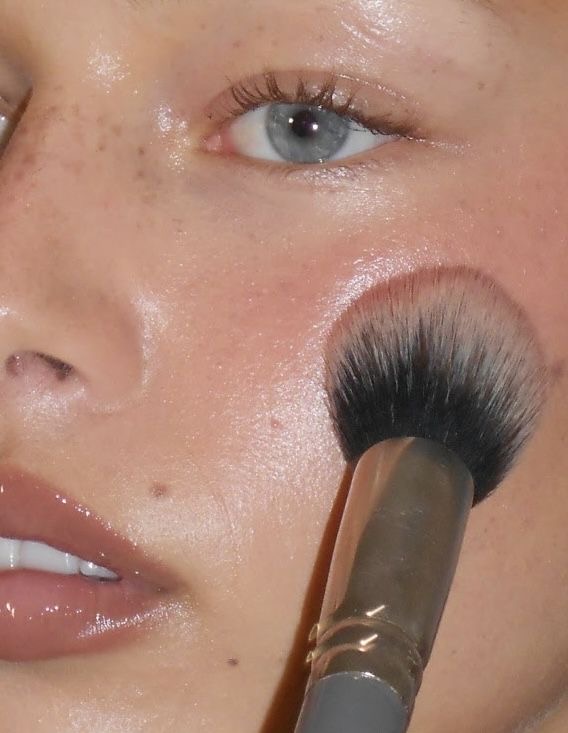 “Glow without the breakout ✨ Makeup made for acne-prone skin 💄” cover photo collage