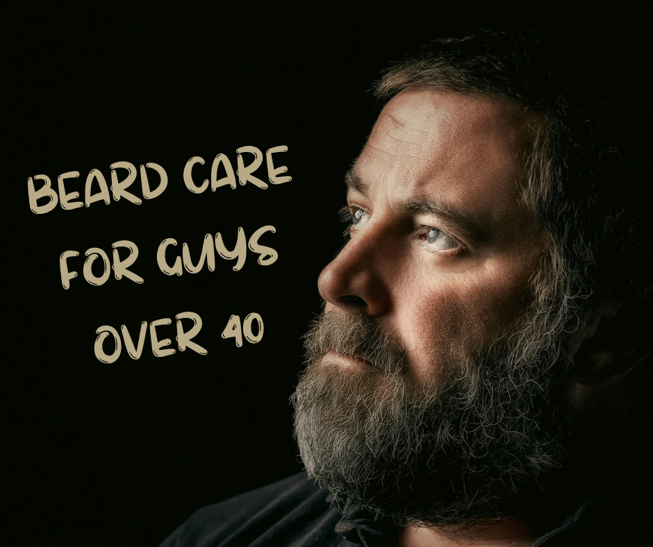Beard care for guys over 40 cover photo collage