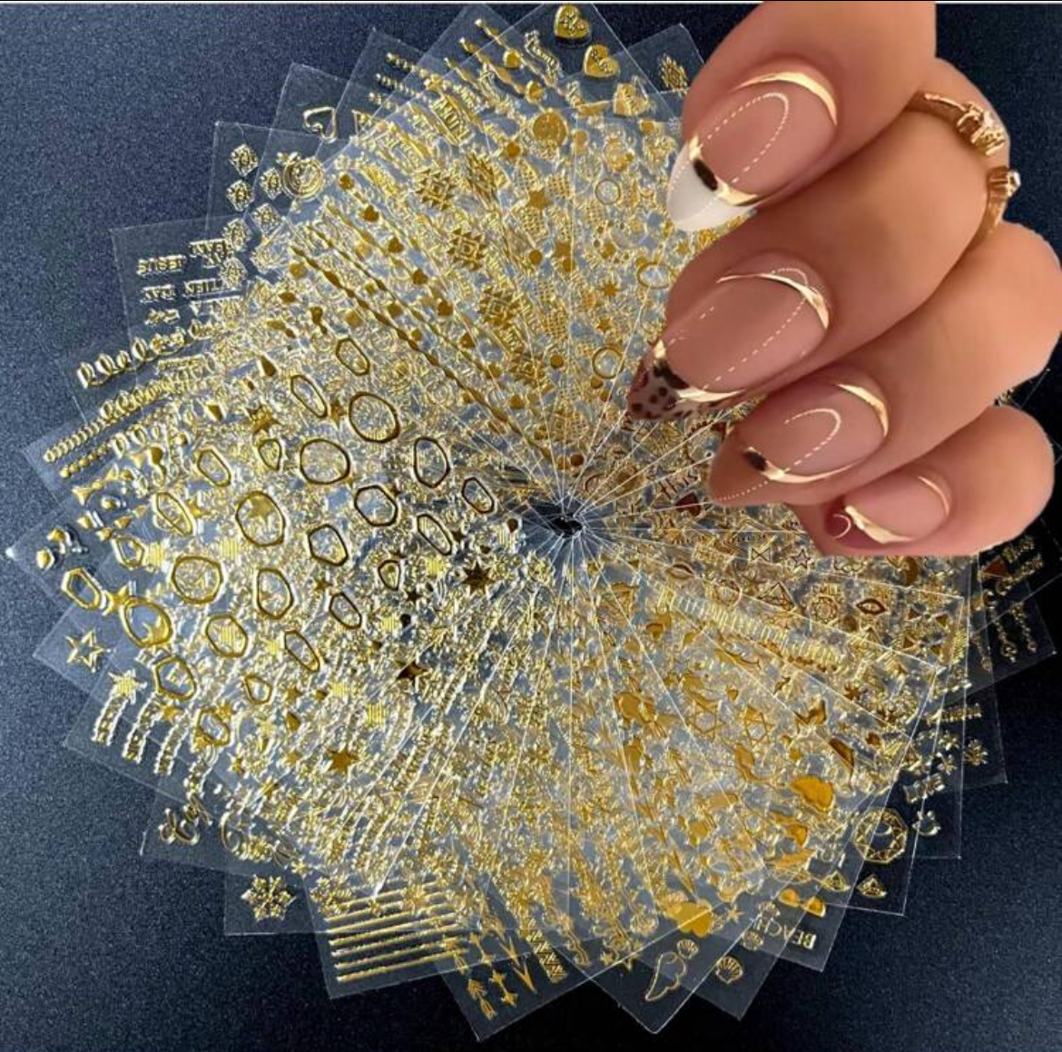 Shein nail finds for gel x cover photo collage