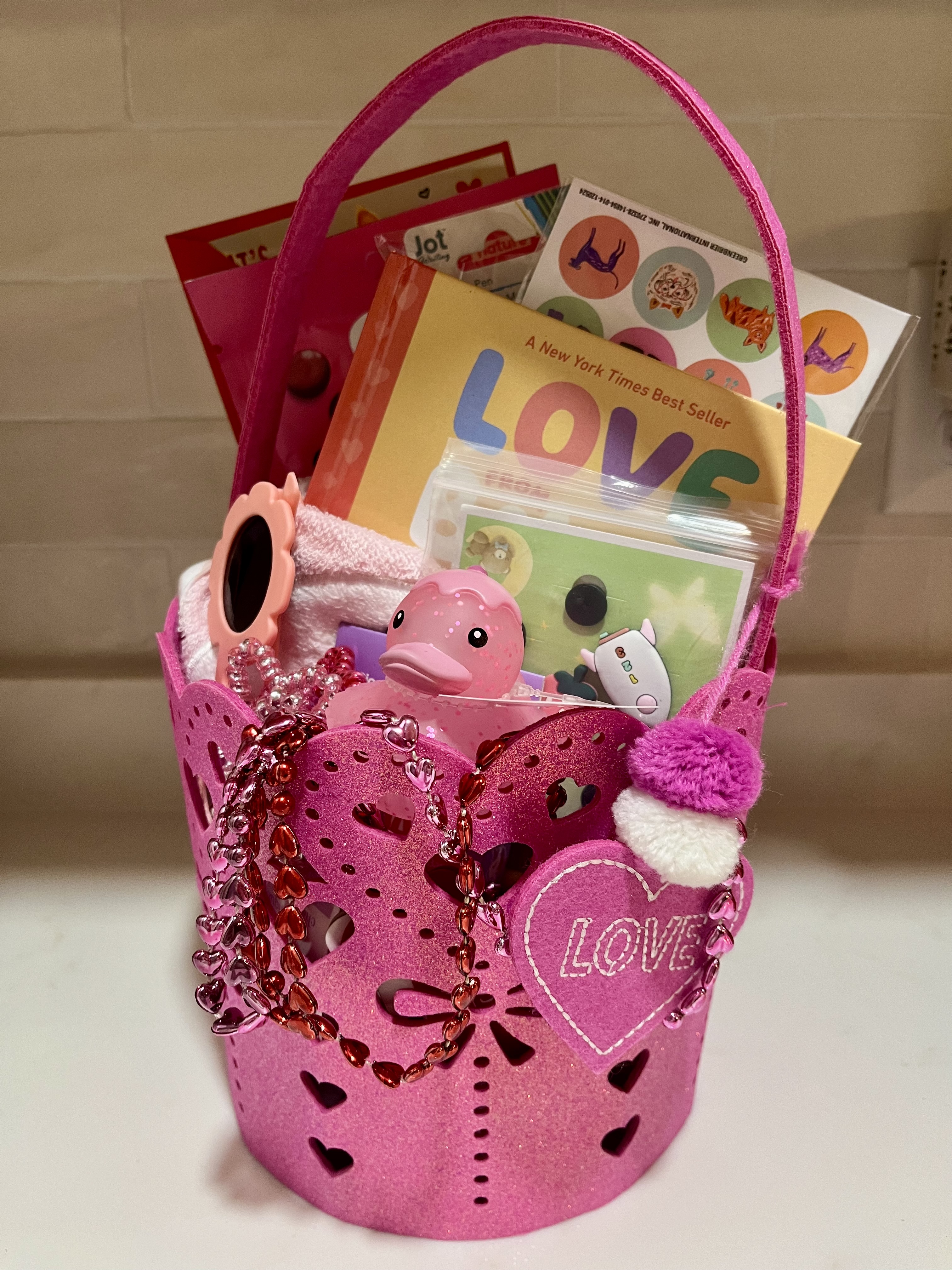 Toddler Valentine’s Basket 🧺 💖 cover photo collage