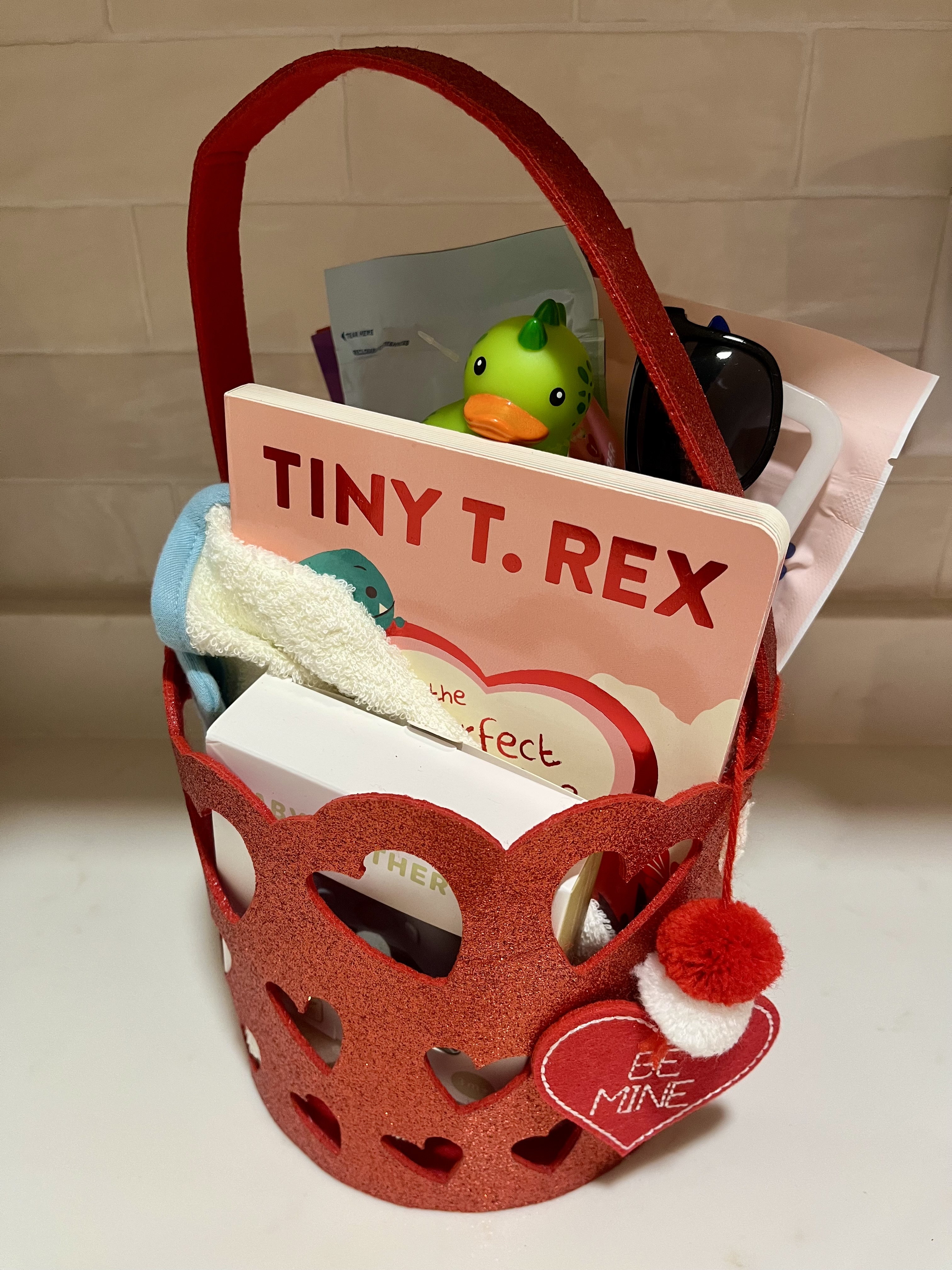 Baby Valentines Basket 🧺 🩵 cover photo collage