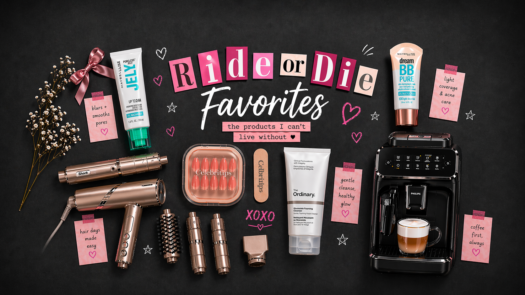 My Ride-or-Die Favorites ✨ cover photo collage