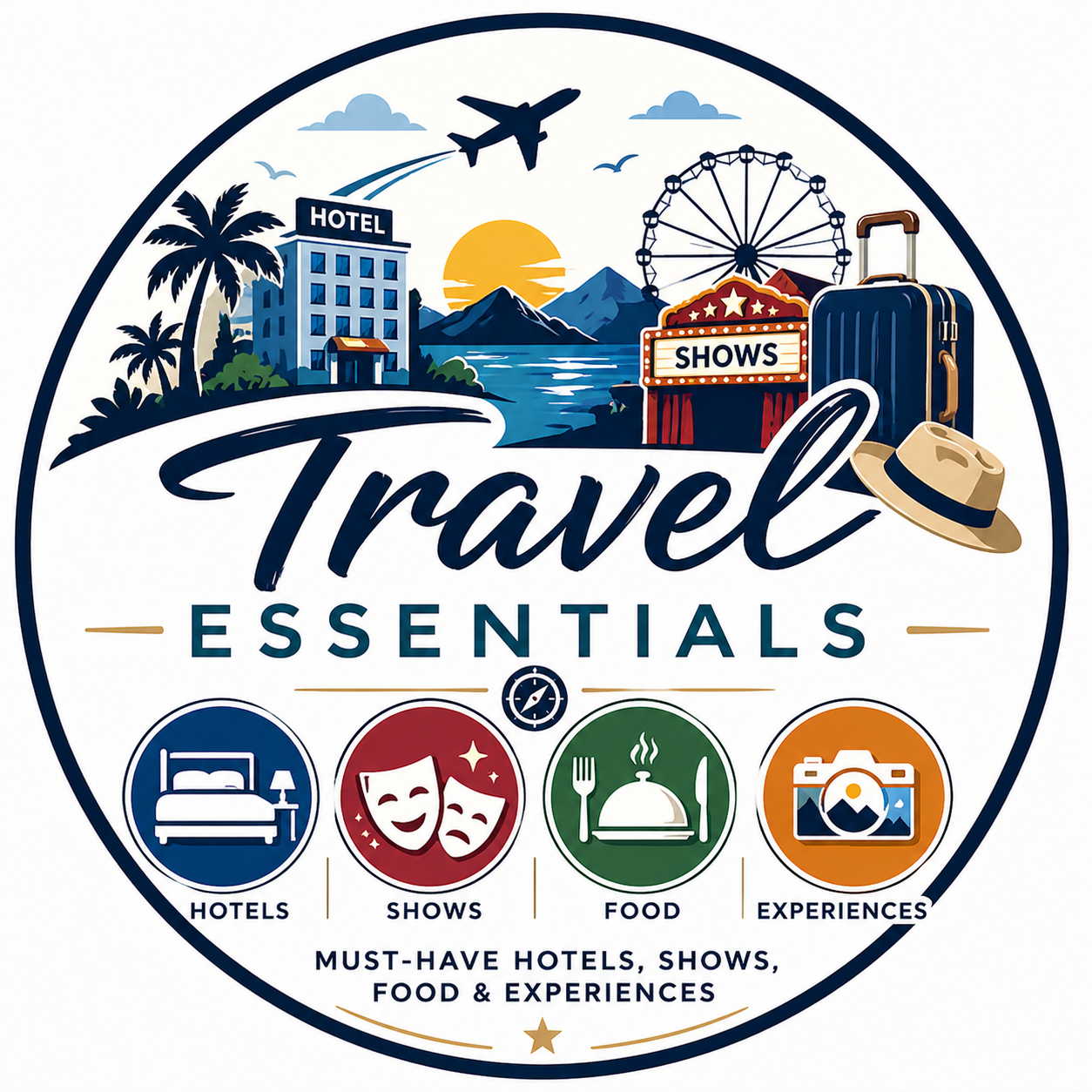 Travel Essentials Must-Have Hotels, Shows, Food & Experiences #ad cover photo collage