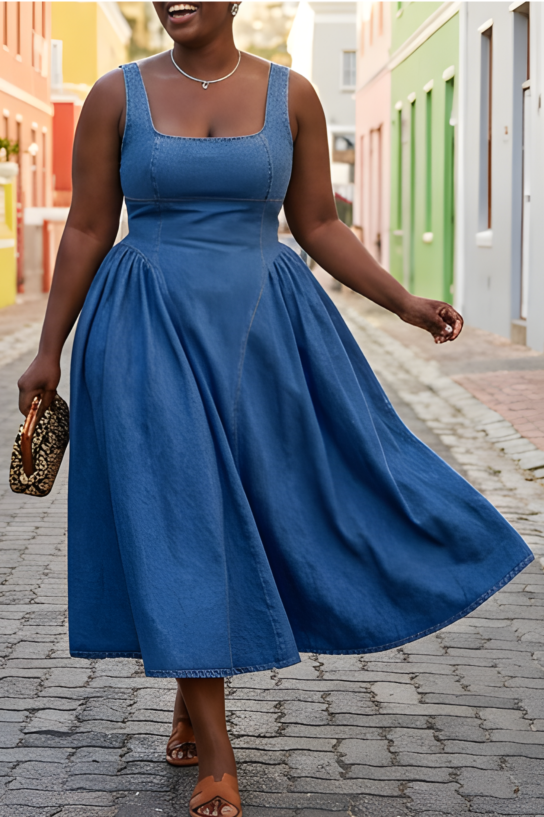 Denim dresses for plus-size girlies (SHEIN Edition) cover photo collage