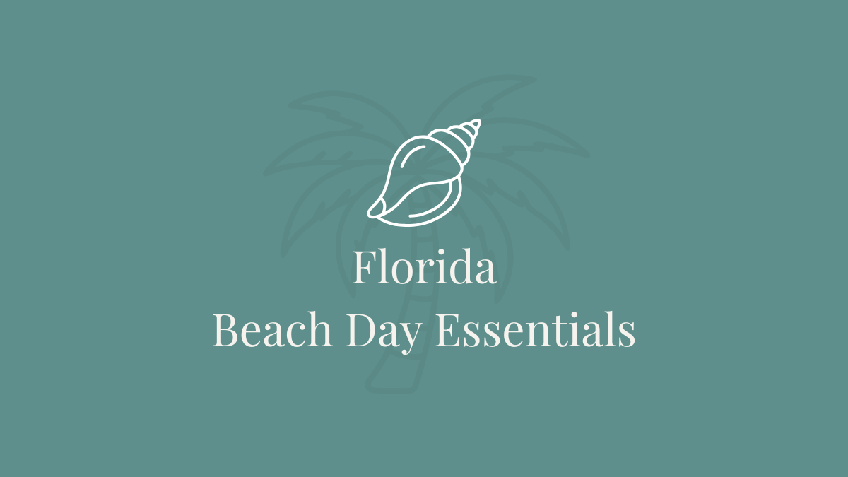 Florida Beach Day Essentials cover photo collage