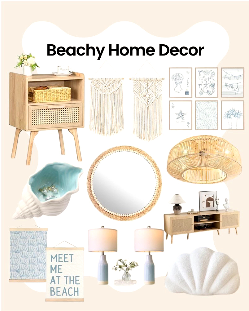 Beachy Home Decor cover photo collage