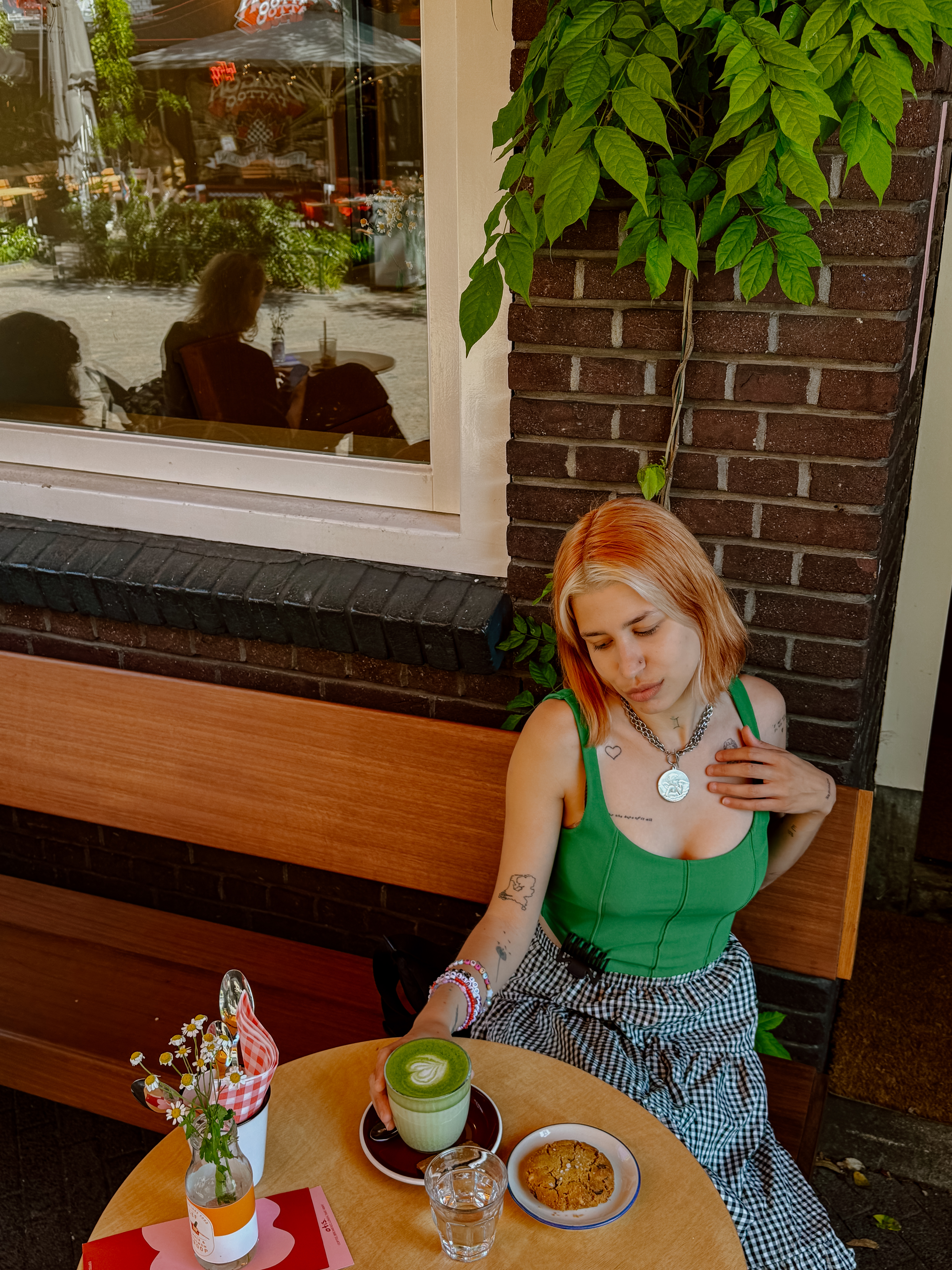 coffee & matcha breaks ☕️🍵 cover photo collage