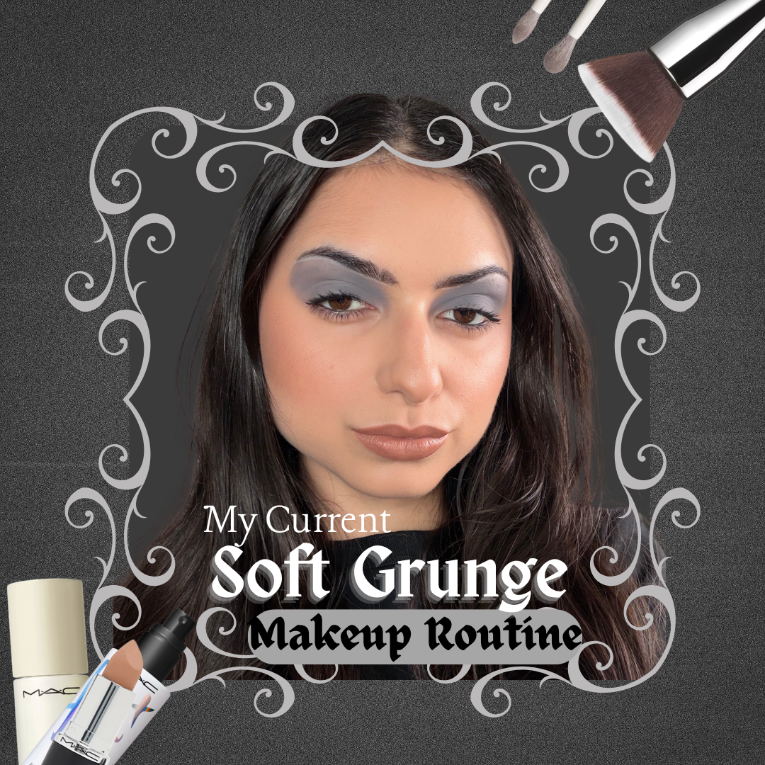 My Current Soft Grunge Makeup Routine as a Makeup Artist cover photo collage