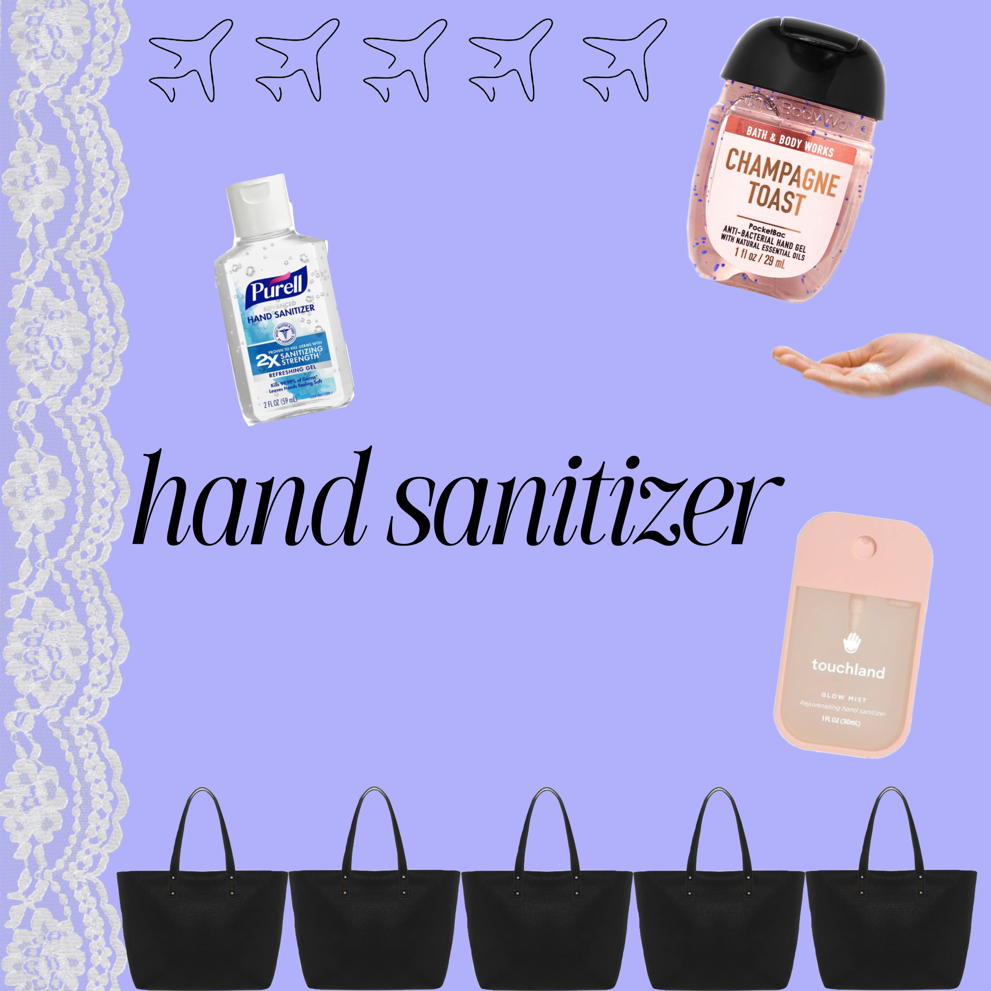 what's in my carry on bag as a flight attendant 🛩️ cover photo collage