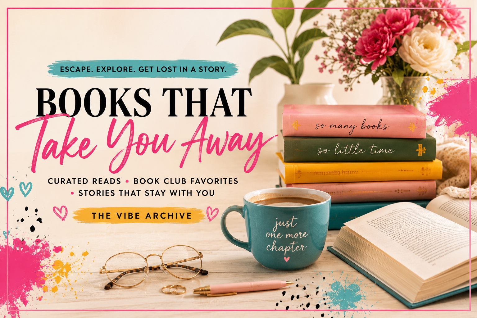 The Vibe Archive — Curated Reads & Must-Listen Books cover photo collage