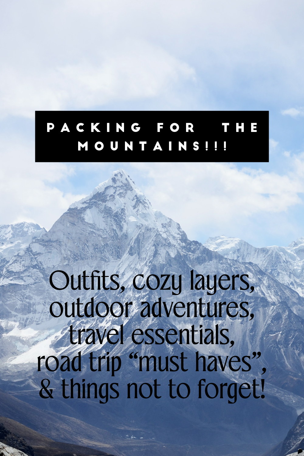 ✨⛰️What to Pack for a Colorado Mountain Trip⛰️✨ cover photo collage