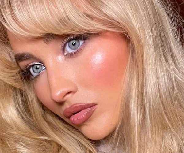 Sabrina Carpenter’s Viral Soft Glam (Doll Skin, Rosy Blush & Juicy Lips) cover photo collage