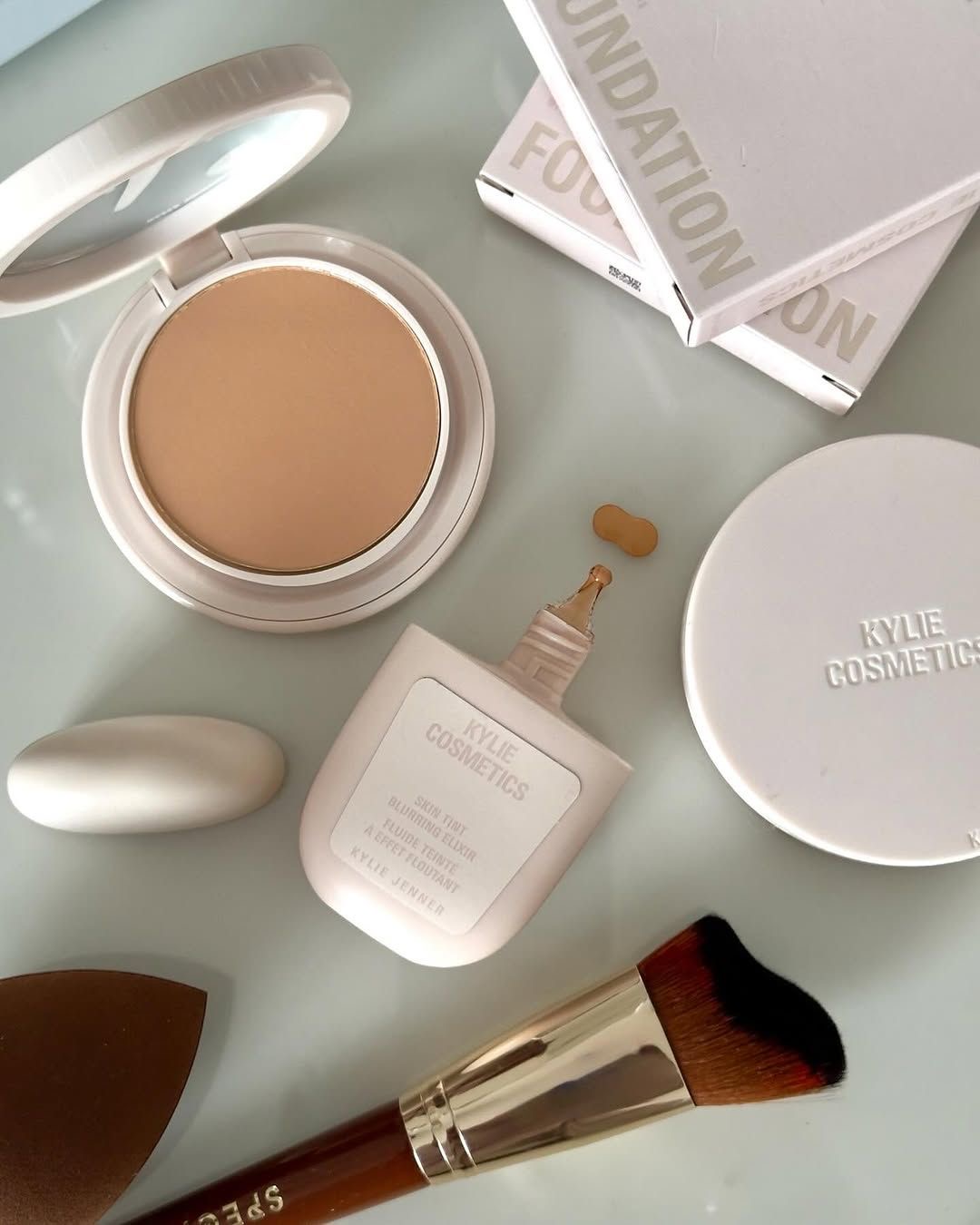 Products I couldn’t live without - makeup and skincare 🤍 cover photo collage