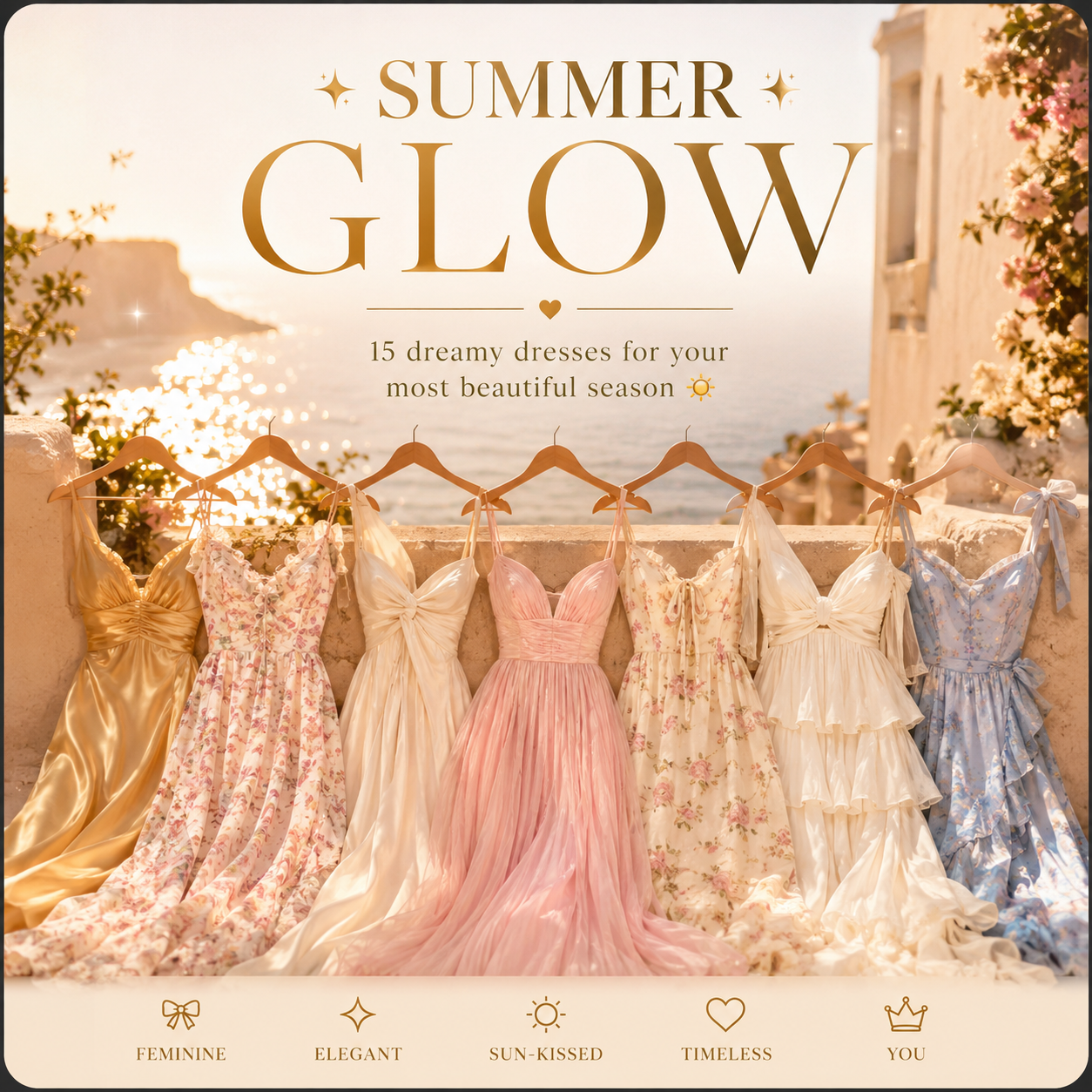 ✨ Elegant Evening Dresses cover photo collage