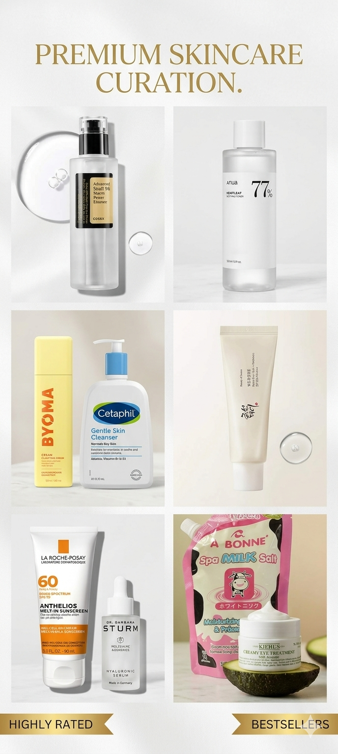 "Self-Care" (skin care) cover photo collage