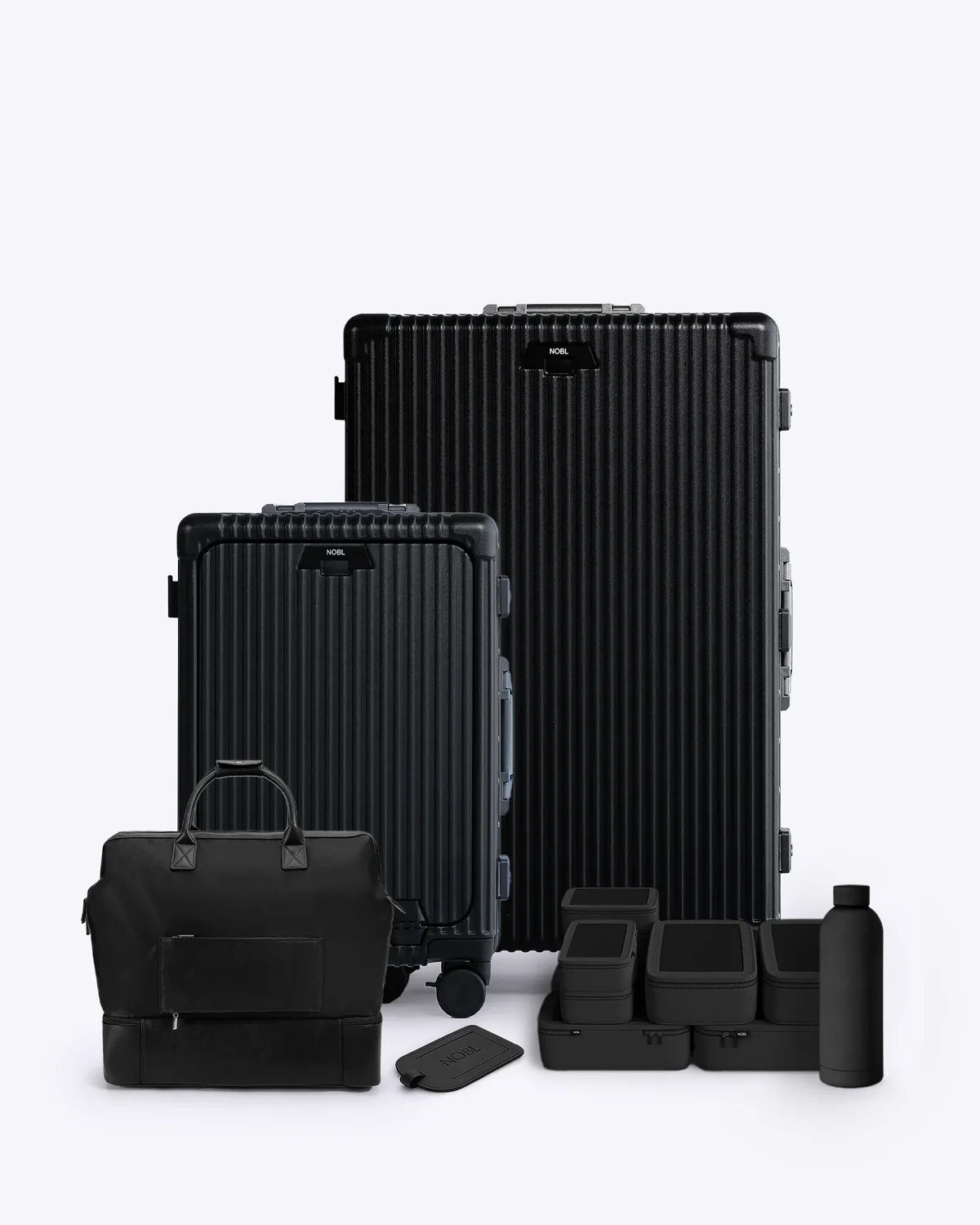 Masculine High-End Luggage & Travel Gear cover photo collage