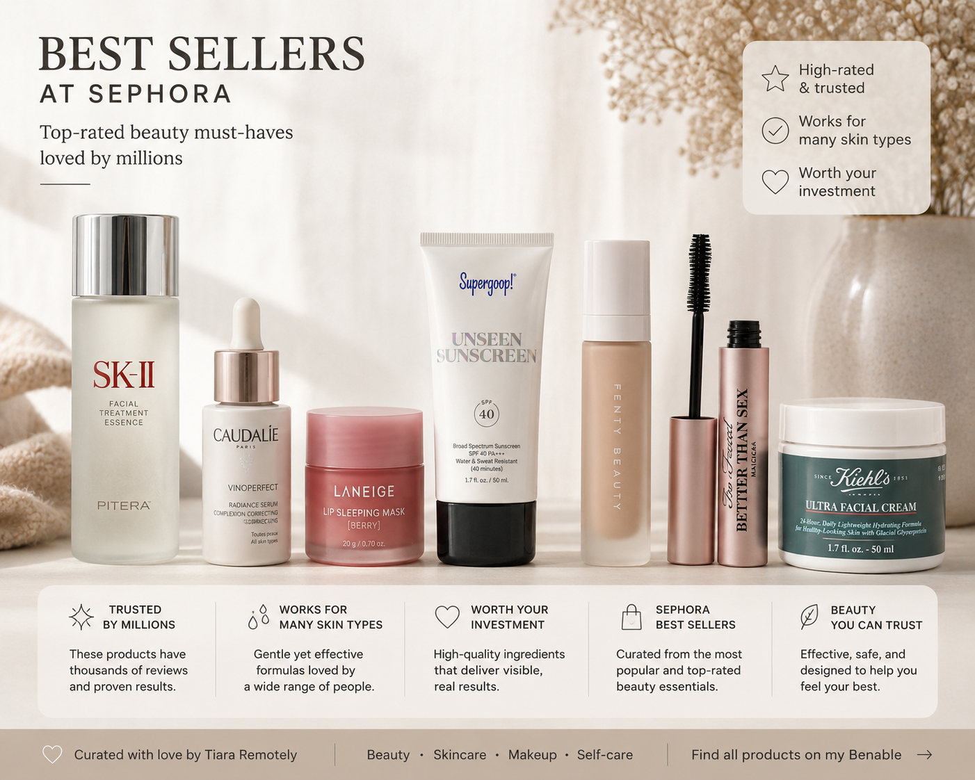 Sephora’s Best Collections ✨ cover photo collage