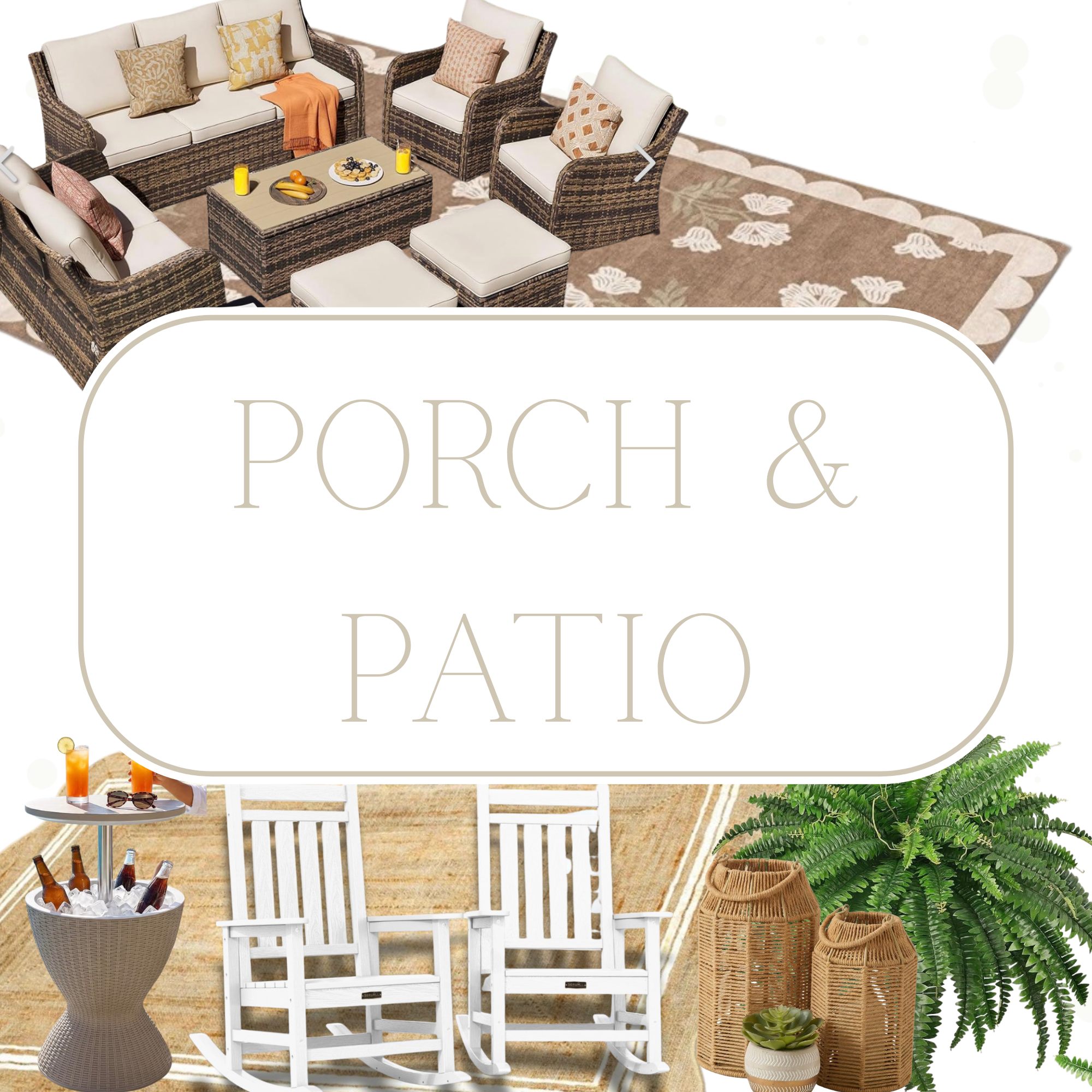 Porch & Patio cover photo collage