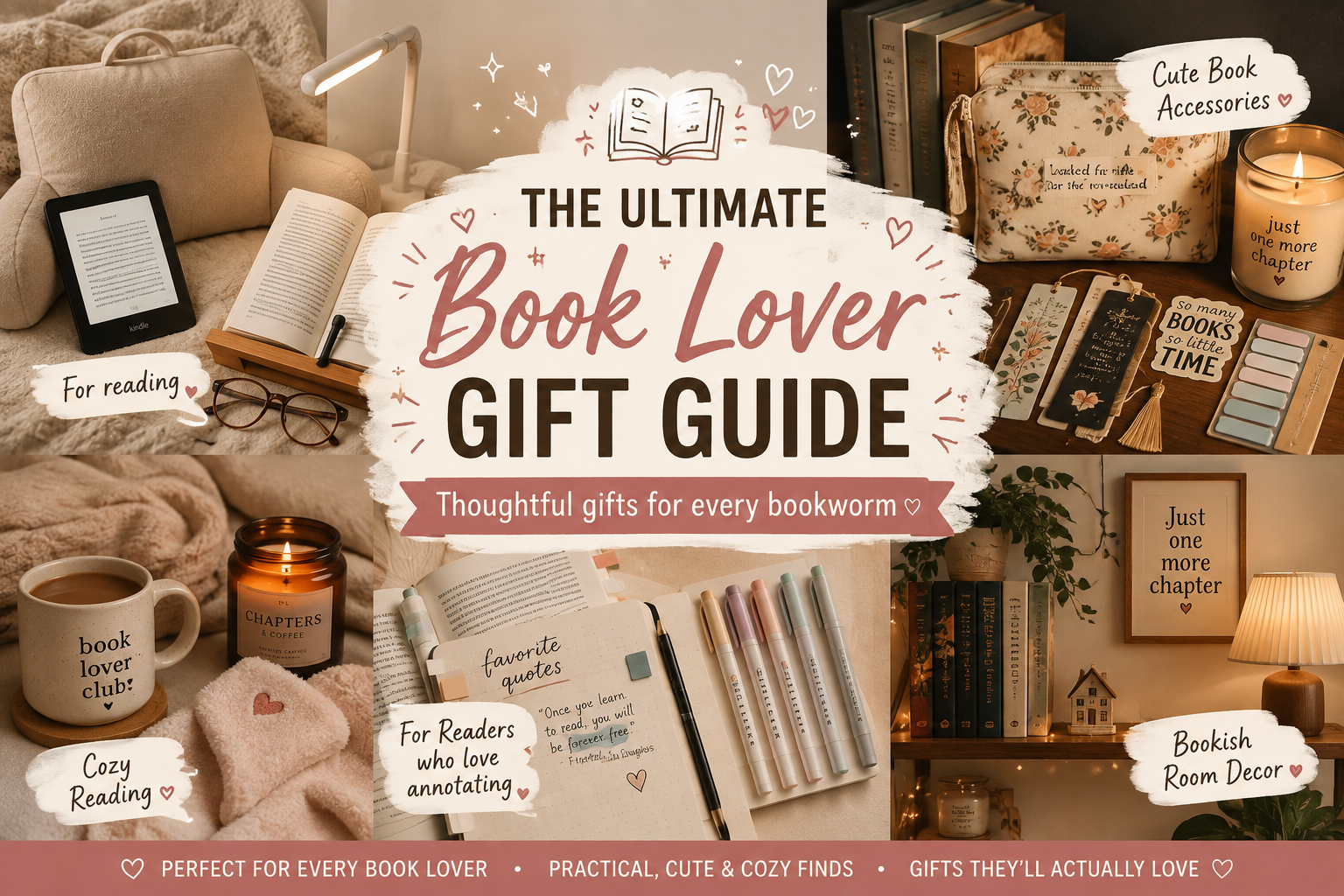 📚 The Ultimate Book Lover Gift Guide cover photo collage