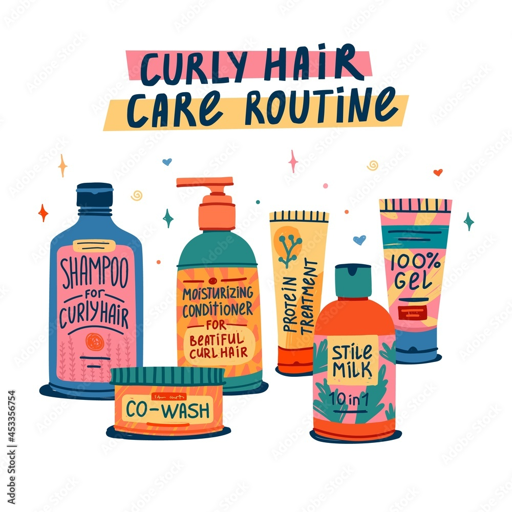 The Curly Hair Guide for Beginners! cover photo collage