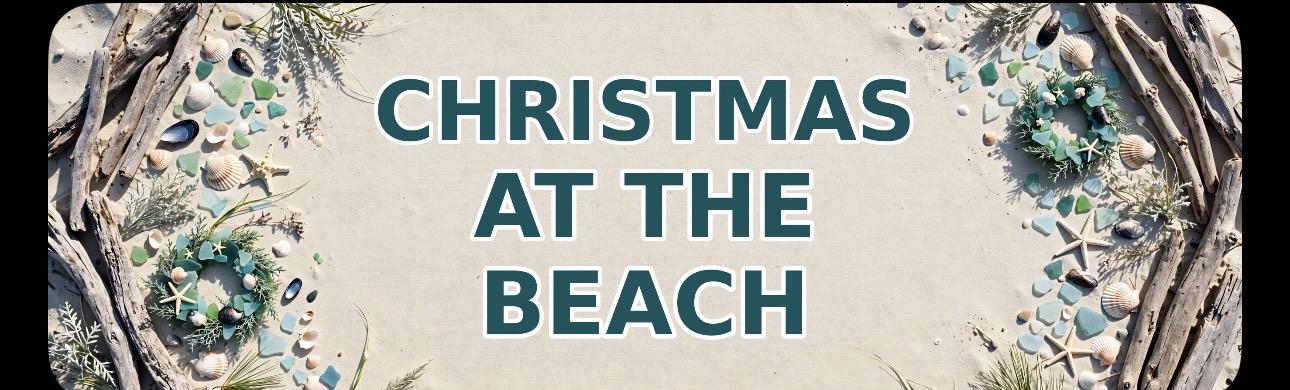 Christmas at the Beach cover photo collage