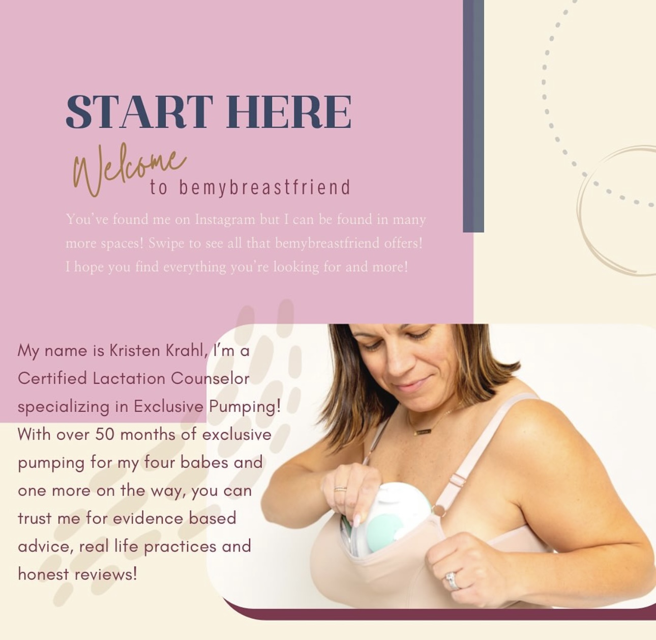 Breastfeeding and Pumping Essentials as mom of 4 cover photo collage