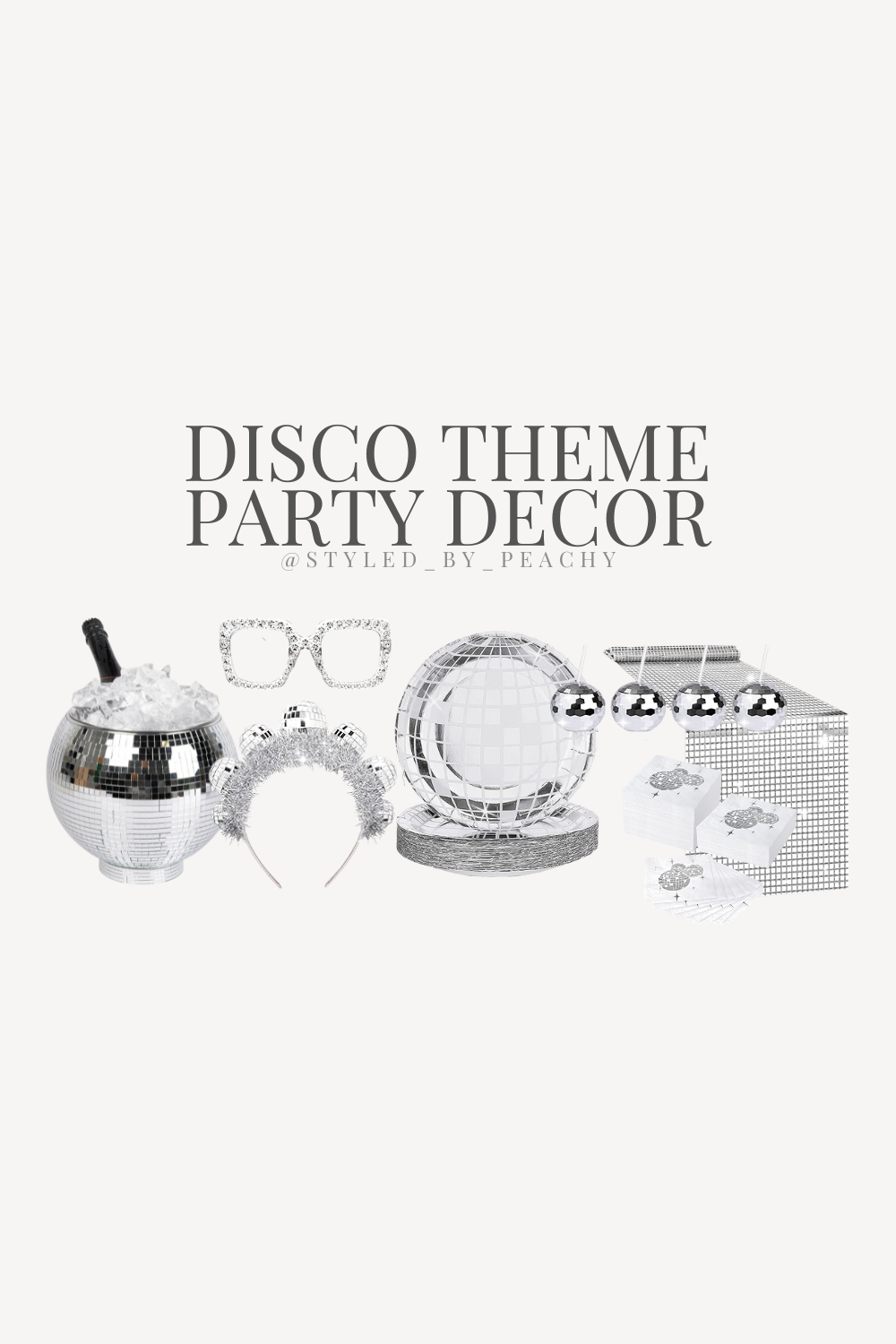 Disco Themed Party | Amazon Party Decor, Outfits & Accessories cover photo collage