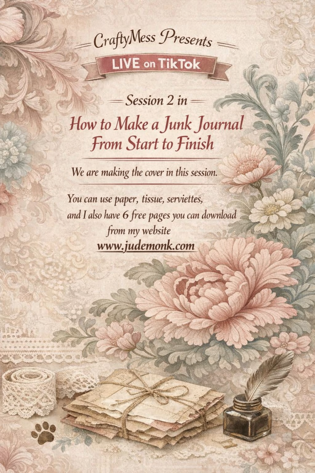 How to make a Junk Journal from scratch cover photo collage