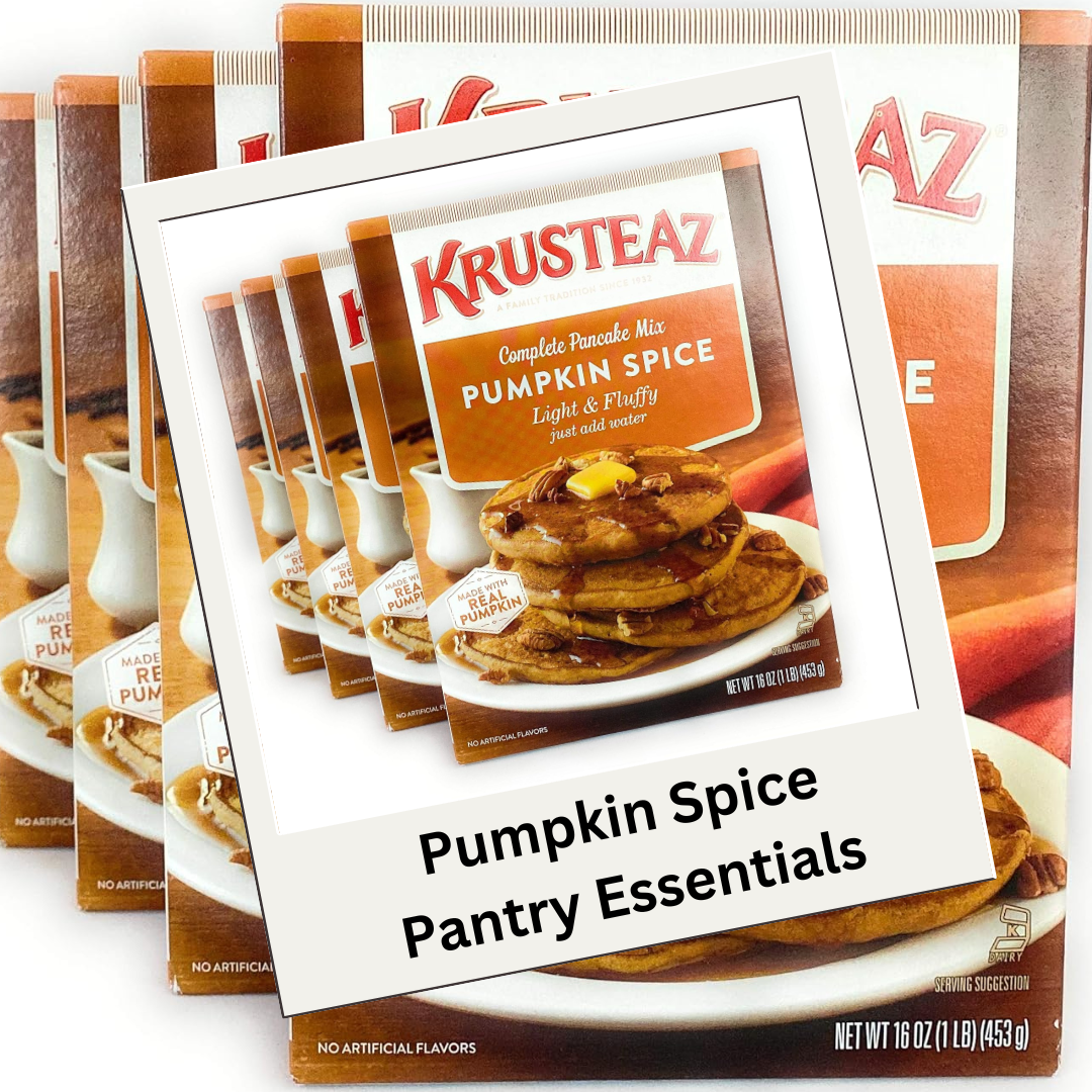 Pumpkin Spice Snacks & Pantry Essentials cover photo collage