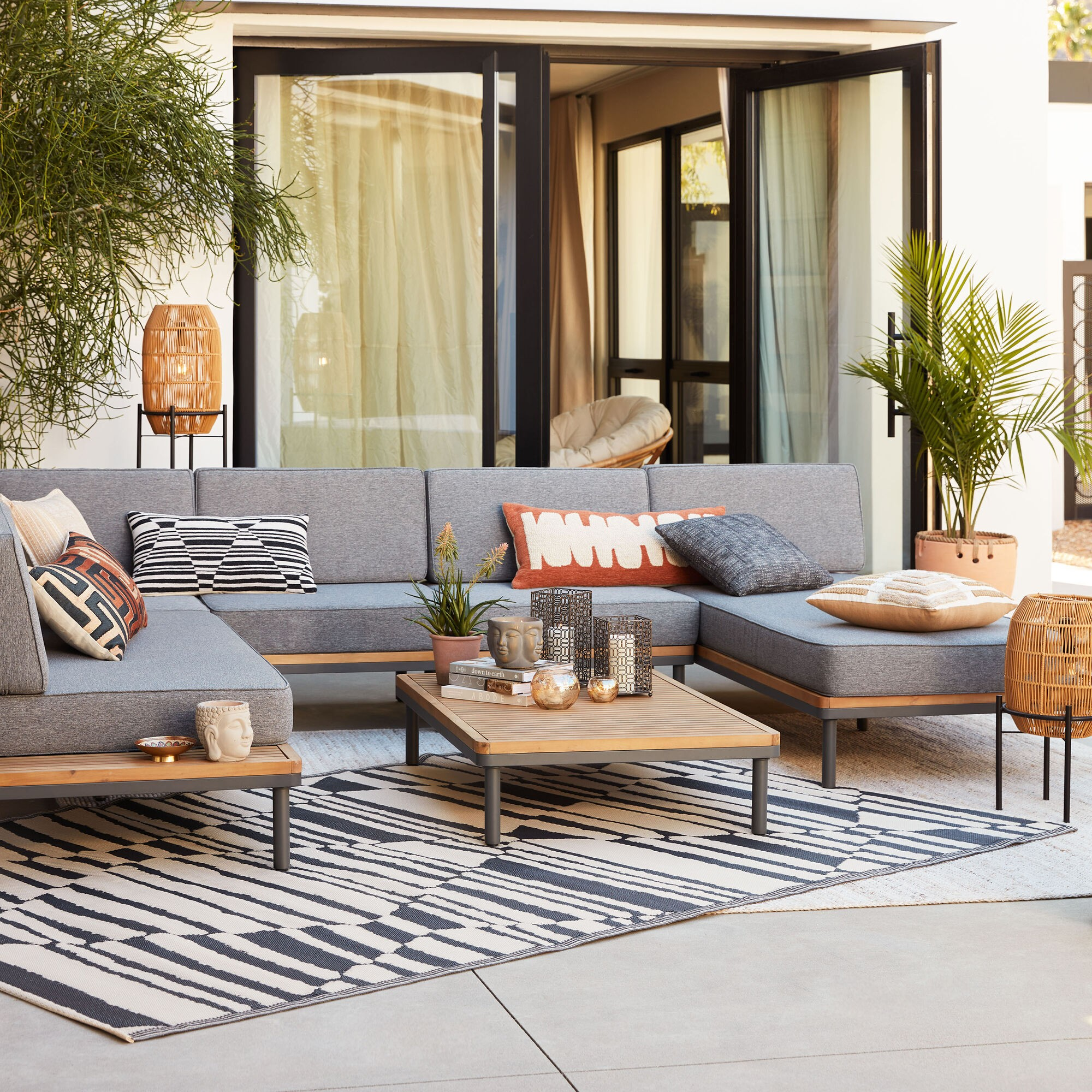 The patio furniture and accessories you will be obssessed with! cover photo collage