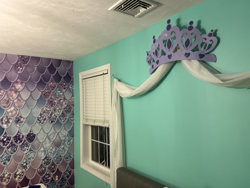 Mermaid Room Makeover cover photo collage
