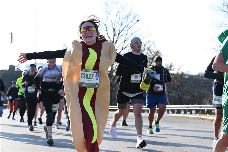 HOT DOG FIT - Austin Half Marathon Gear cover photo collage