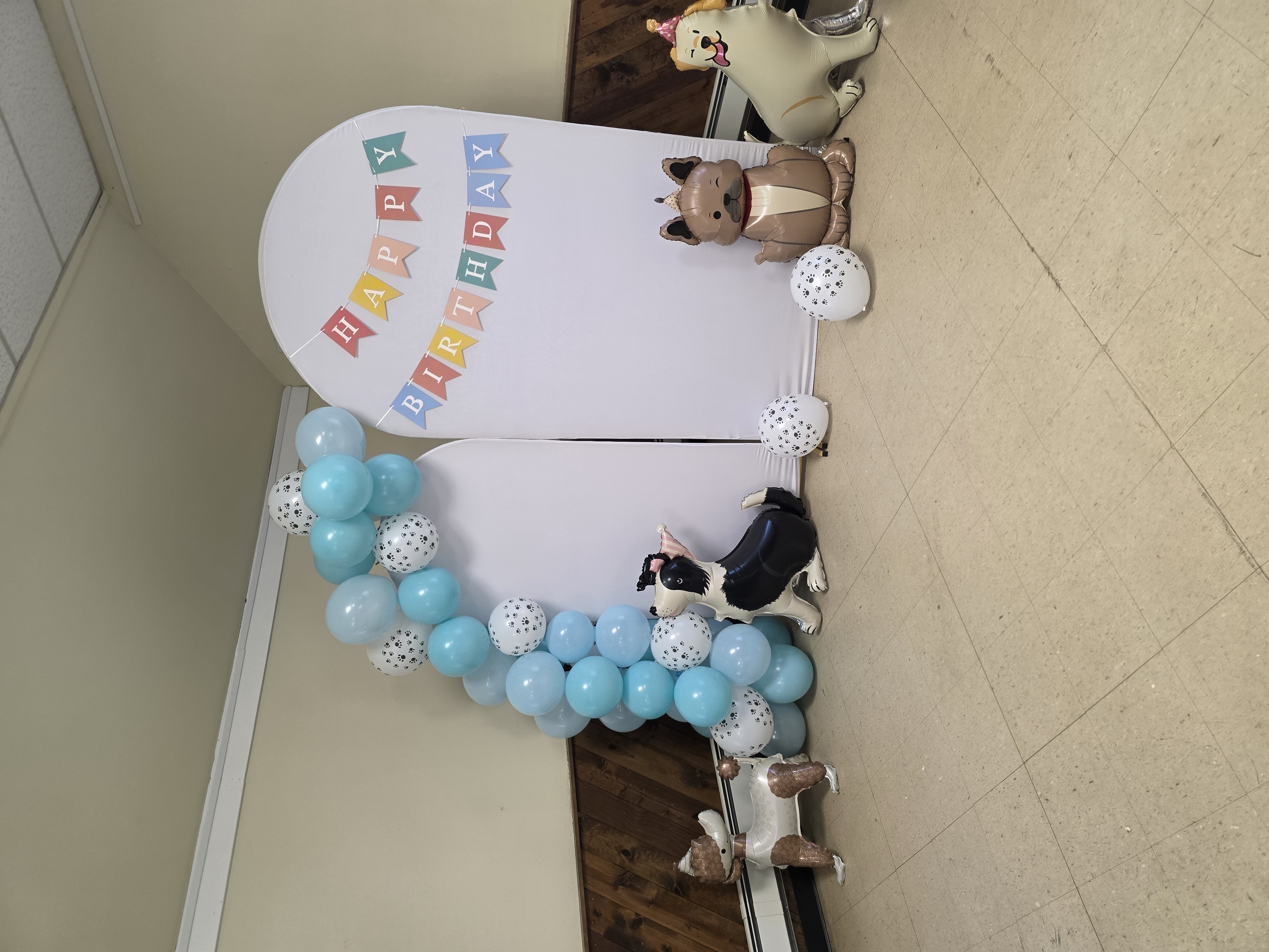 Ready Two Pawty 
Puppy Themed Birthday cover photo collage