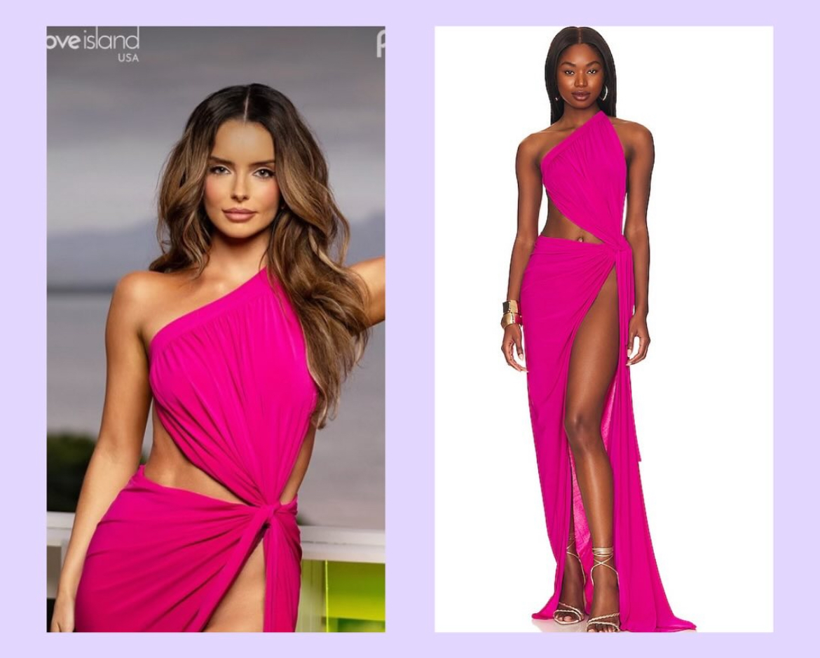 kaylor love island pink dress Love Island USA's Kaylor Files To Trademark 'Fawk'