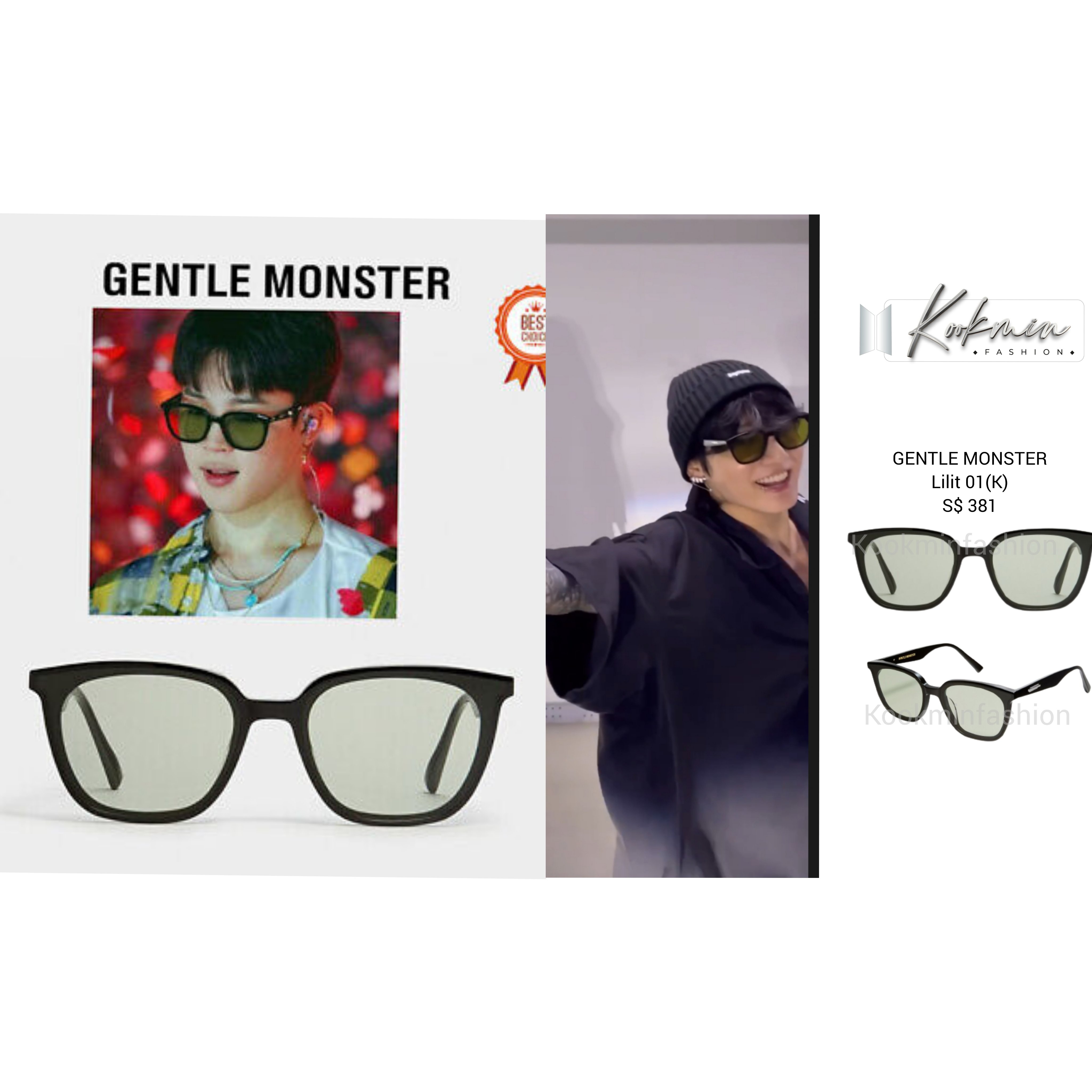 Gentle monster glasses of jungkook