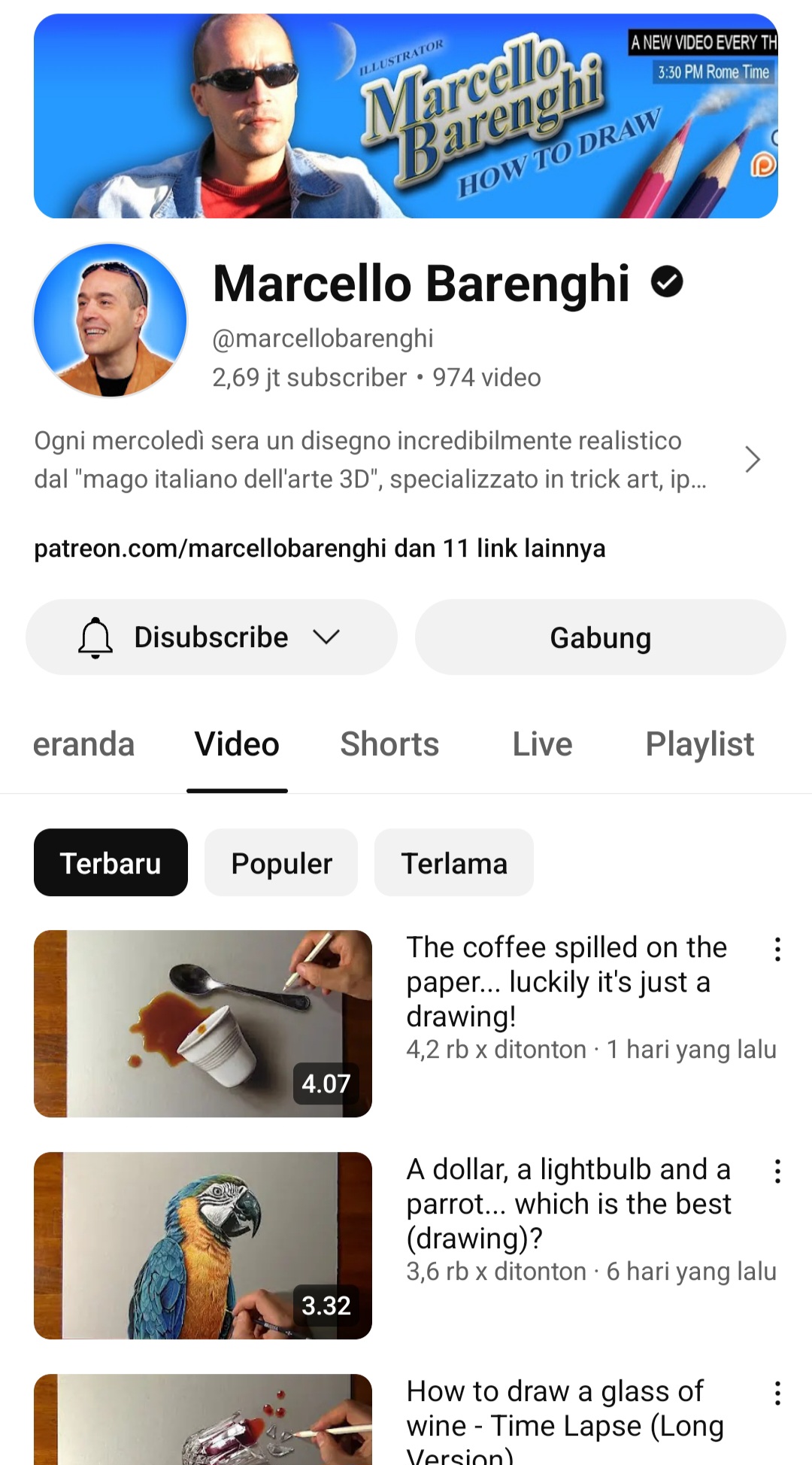Youtube Artist Channels That I Subscribed To Improve My Skills cover photo collage