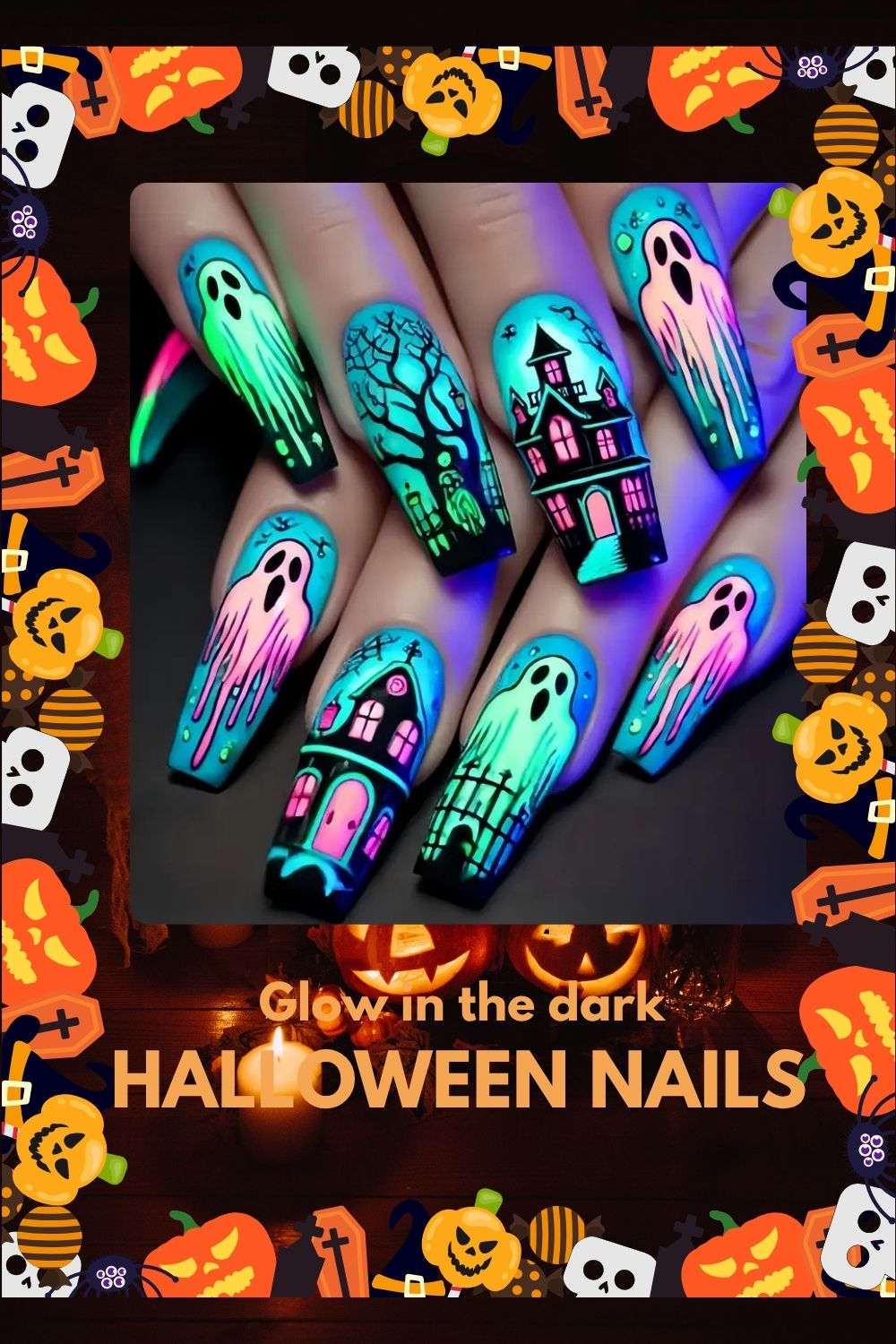 Autumn & Halloween Nails — Press-Ons, Nail Art Stickers & Polish Ideas cover photo collage