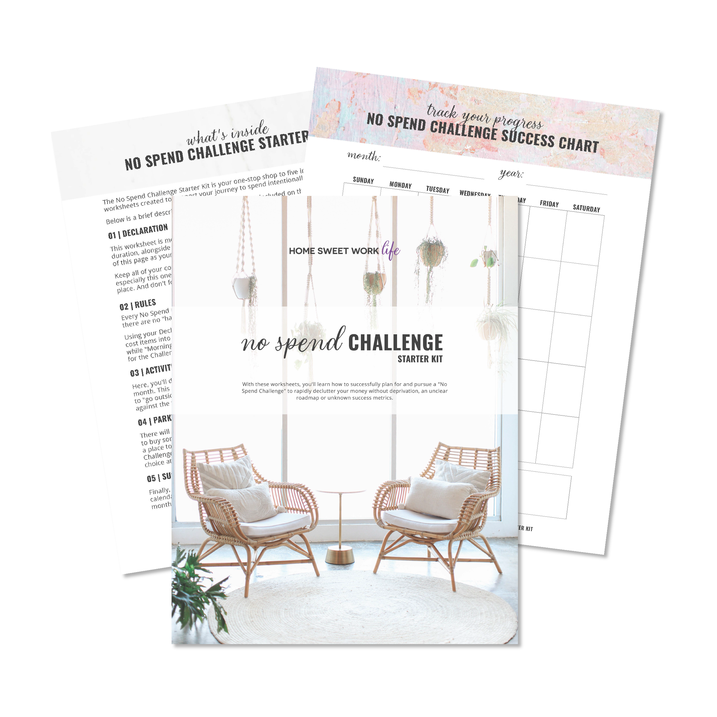 Weekend Money Declutter | Home Finance Binder System cover photo collage