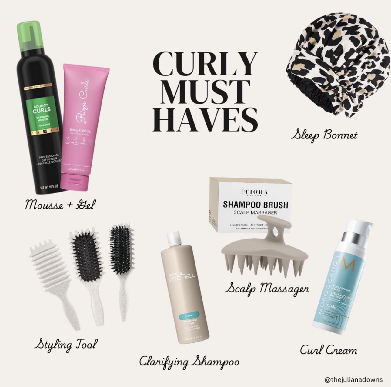 For the Curly Girlies - The Best Products cover photo collage