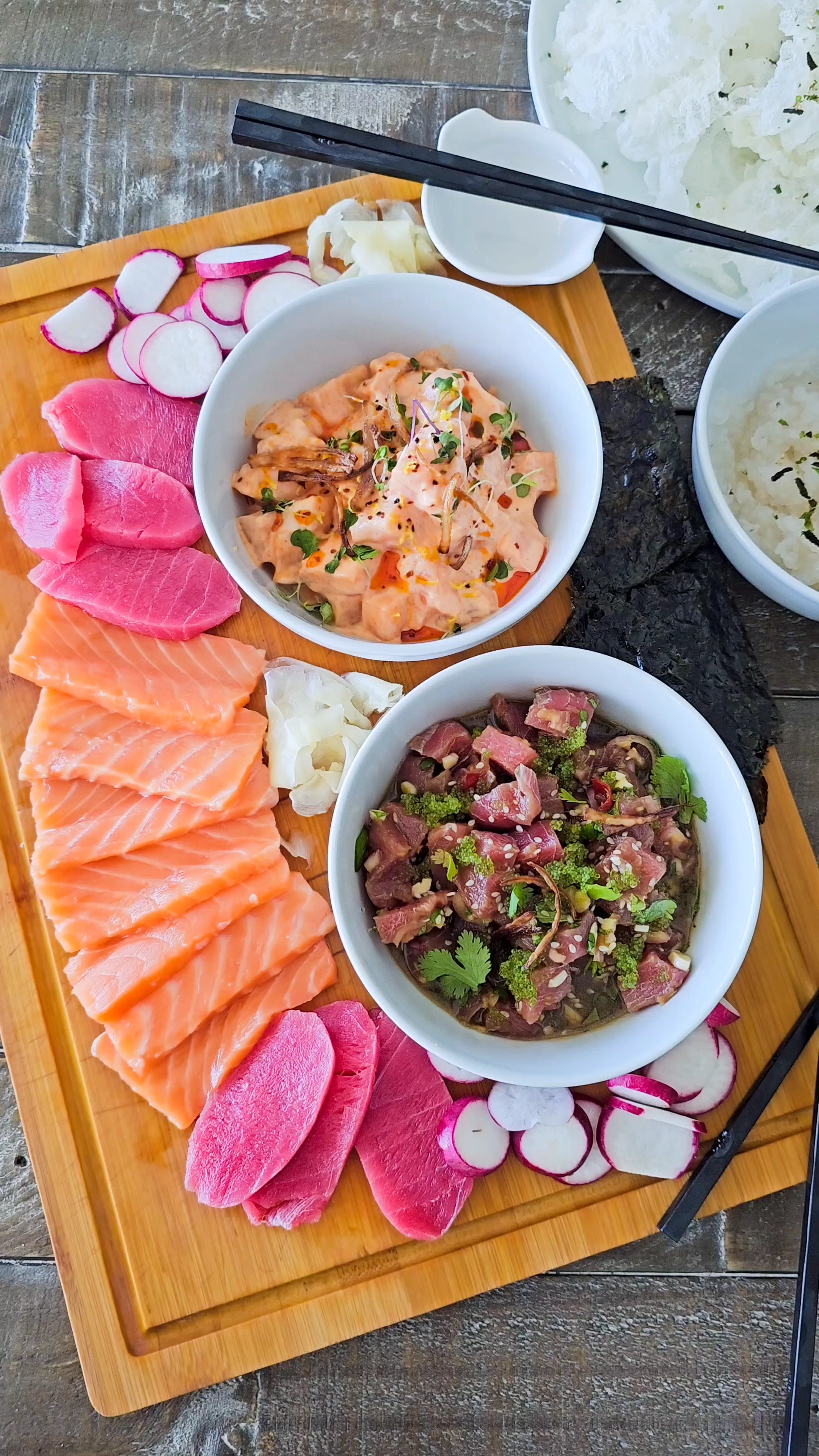 Low-Carb Gluten-Free Sushi Fixin's cover photo collage