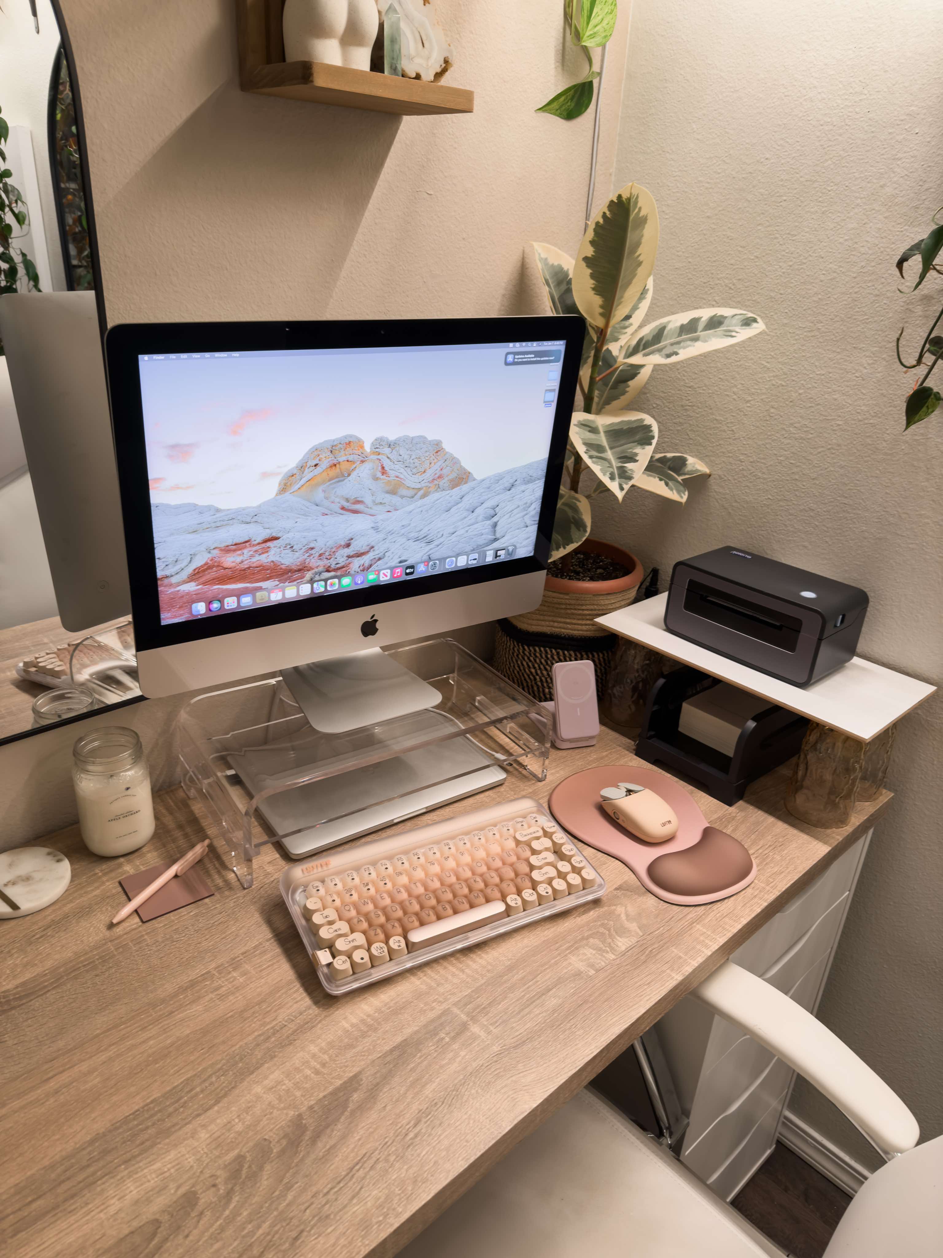Cozy Office Aesthetic cover photo collage