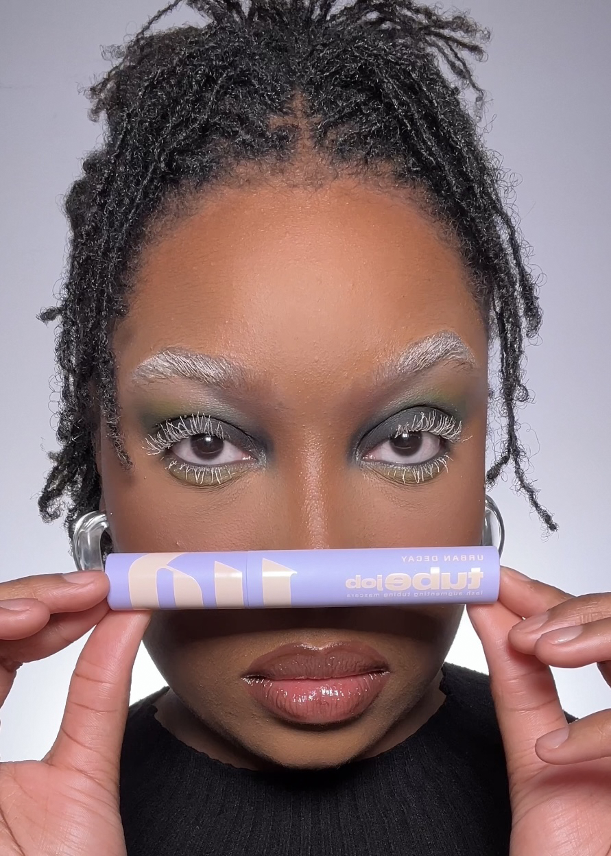 Blonde Mascara and Smokey Eyes cover photo collage