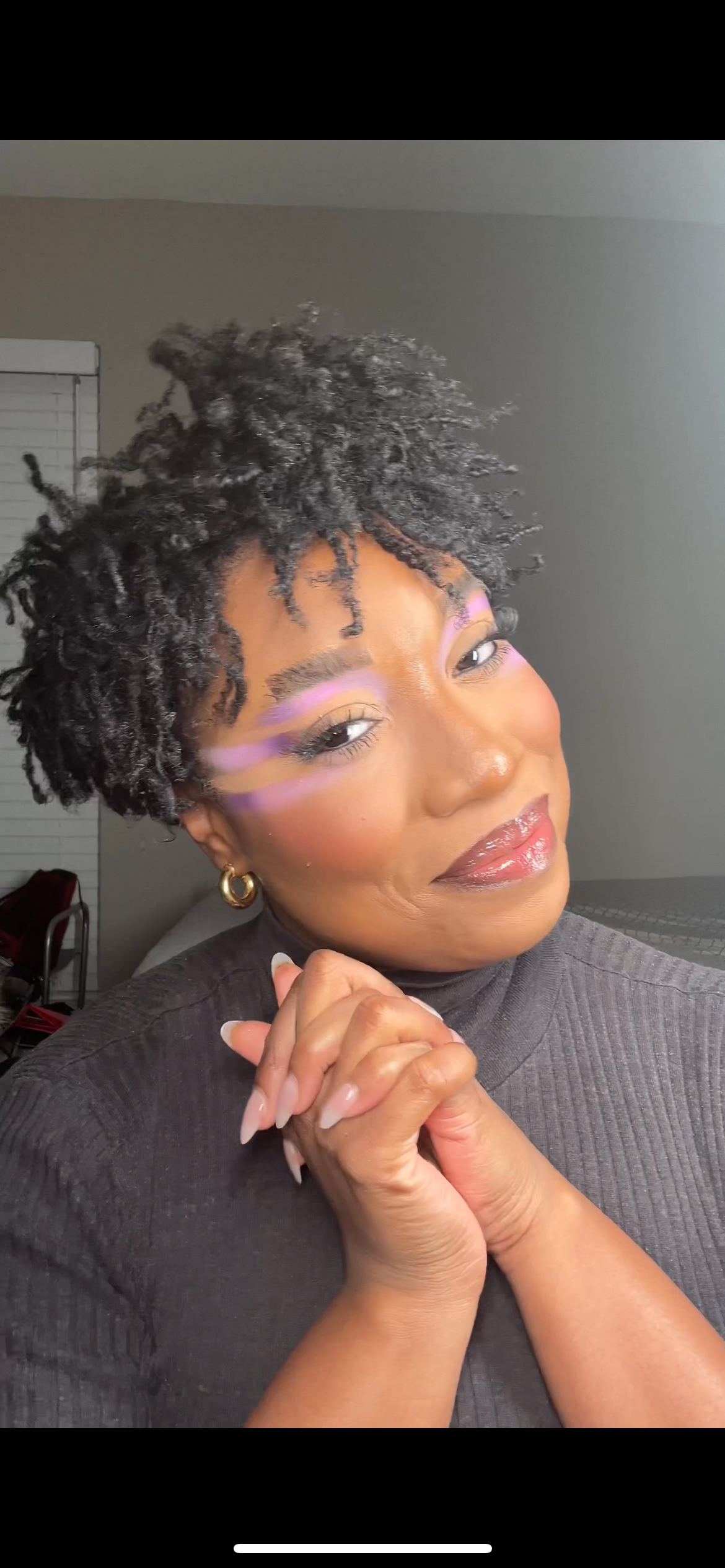Purple Abstract Makeup Look - Makeup Look 7 cover photo collage