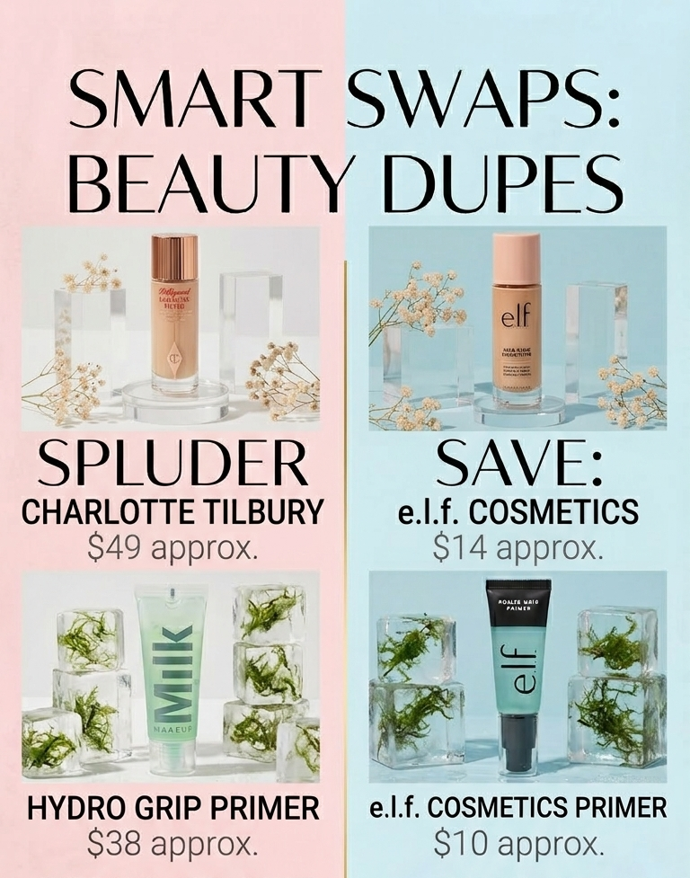 Smart Swaps: High-Quality Beauty Dupe Products for Every Budget cover photo collage