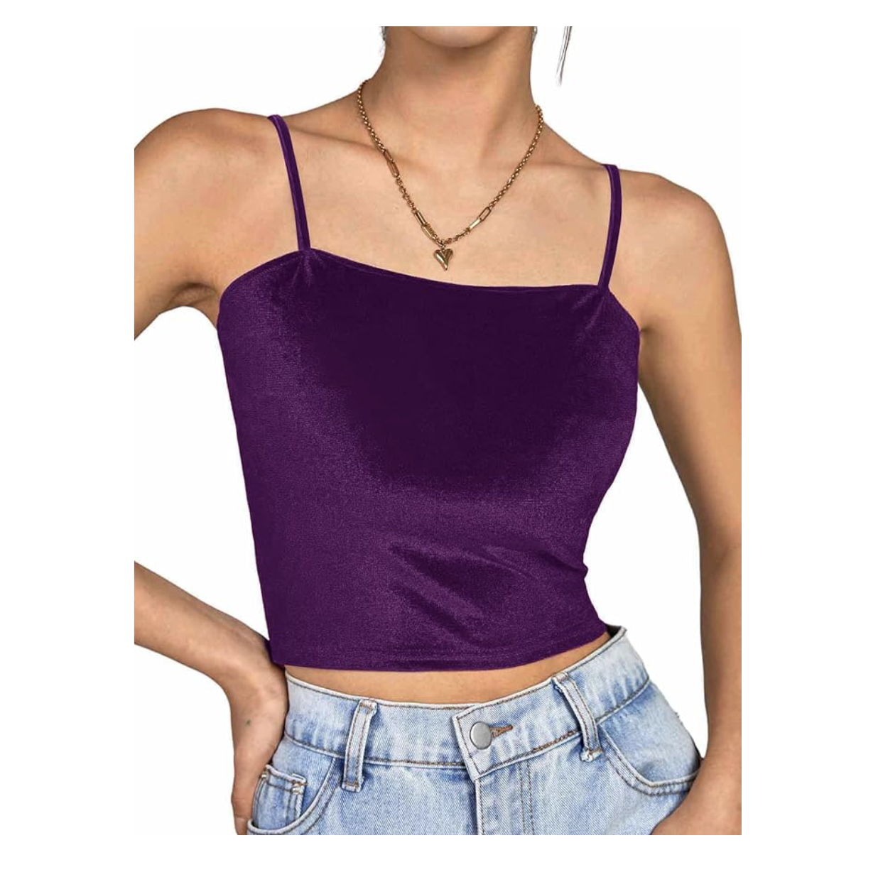 Purple Velvet Cami