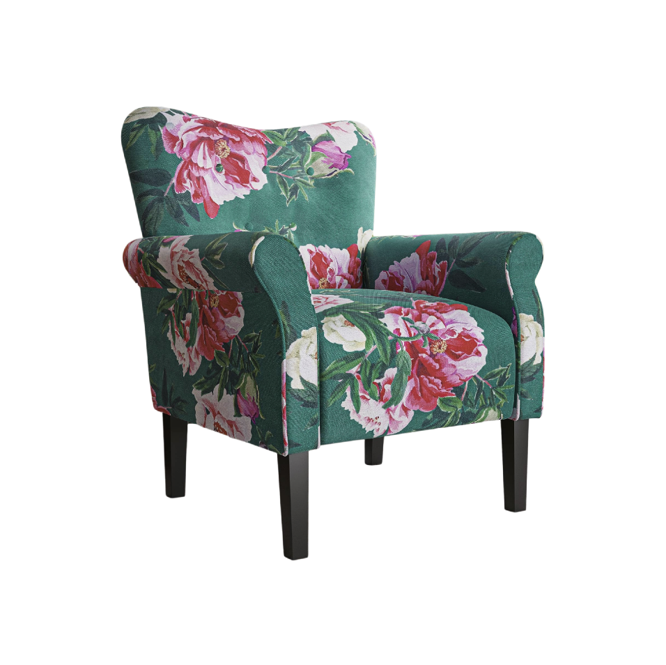 BELLEZE Modern High Back Linen Accent Chair