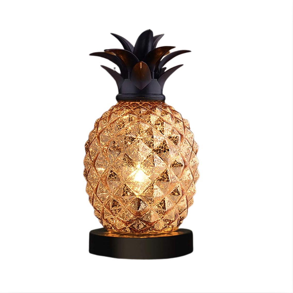 Mercury Glass Pineapple Lamp