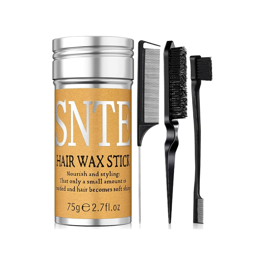 Slick Back Hair Brush Set with Wax & Comb