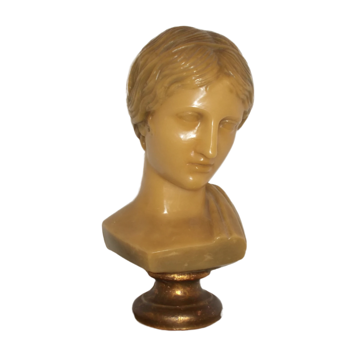 French Wax Head Sculpture