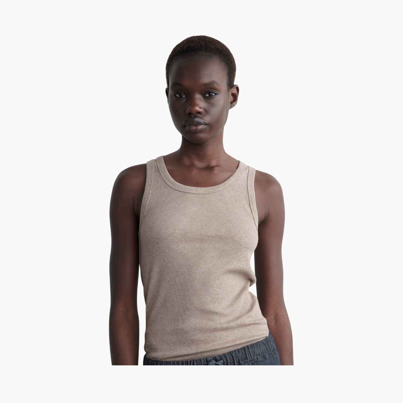 Mole Mélange Ribbed Tank